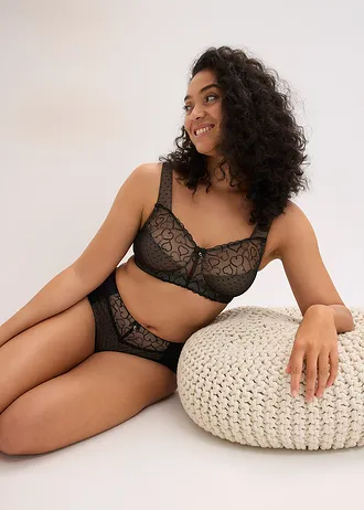 Soutien-gorge grand maintien sans armatures, bretelles rembourrées • noir-marron clair • Boutique bonprix