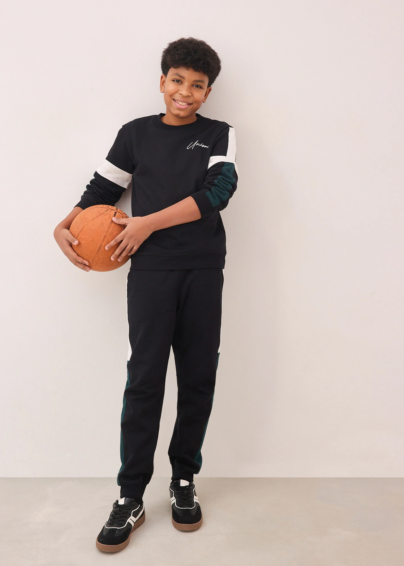 Trening din bumbac organic 100% • negru • magazin bonprix