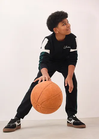 Dres sportowy z czystej bawełny organicznej • czarny • sklep bonprix