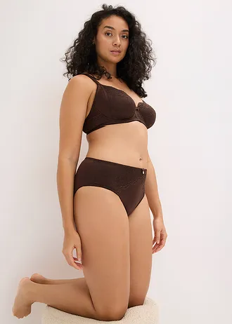 Slip maxi à détails brillants • marron foncé • Boutique bonprix