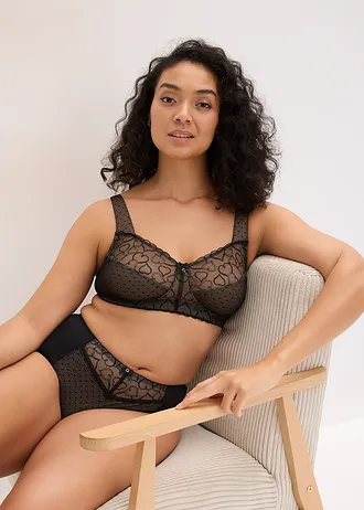 Chilot modelator • negru/bej • magazin bonprix