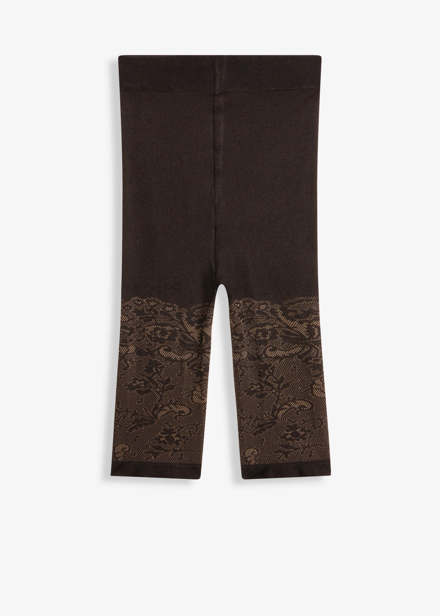 Korte sportlegging met kant 110 DEN • zwart • bonprix online shop