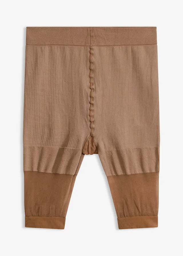 Anti-schurende, corrigerende biker short, 30 DEN, Kleur: donkerbeige
