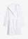 Badjas met capuchon van katoen, Kleur: wit