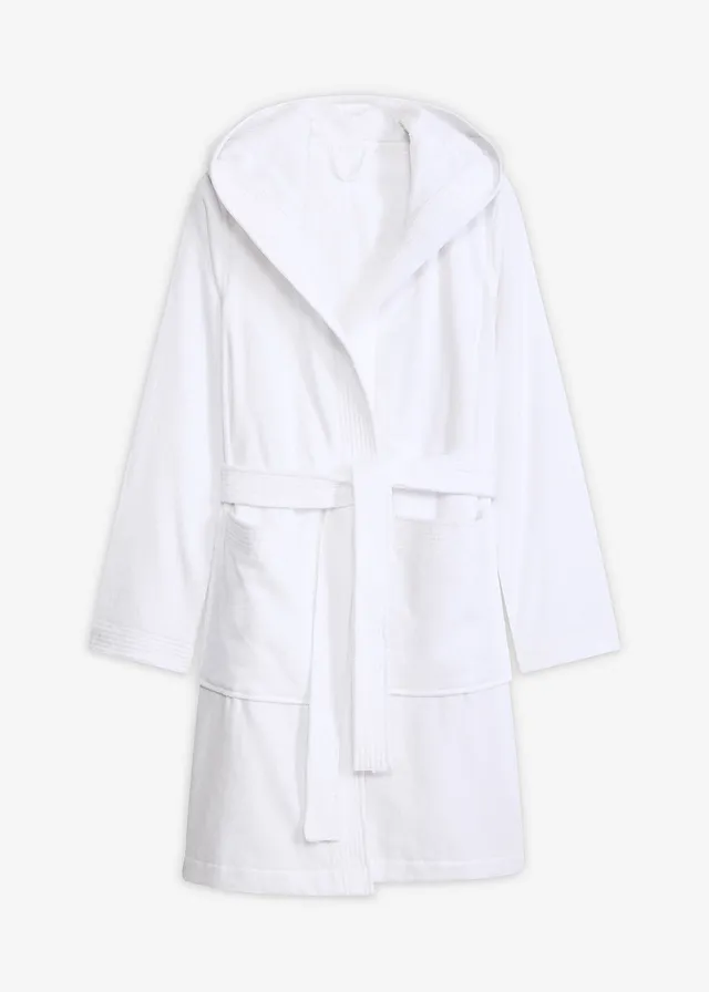 Župan, froté, s kapucňou z čistej bavlny