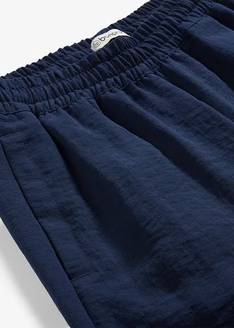 Kalhoty Culotte z jemné viskózové směsi • tmavě modrá • bonprix obchod