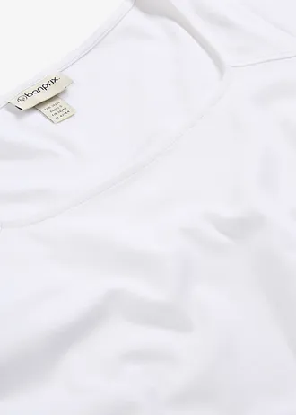 T-shirt van zwaar biologisch katoen • wit • bonprix online shop