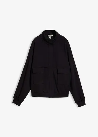 Bluza rozpinana z materiału scuba