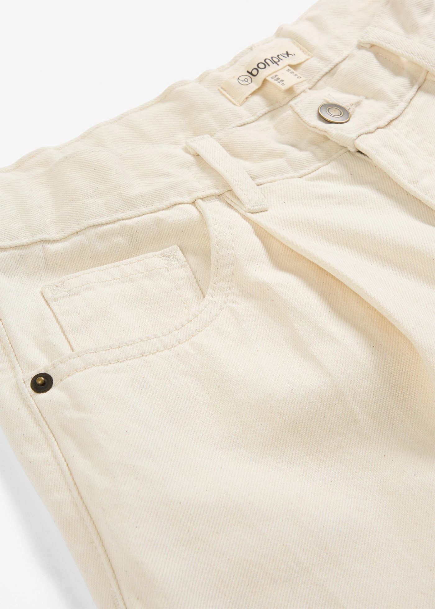 Super wide palazzo jeans • ecru • bonprix online shop