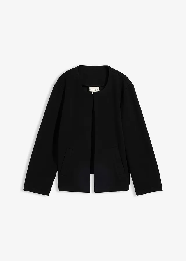 Veste en matière sweat • noir • Boutique bonprix