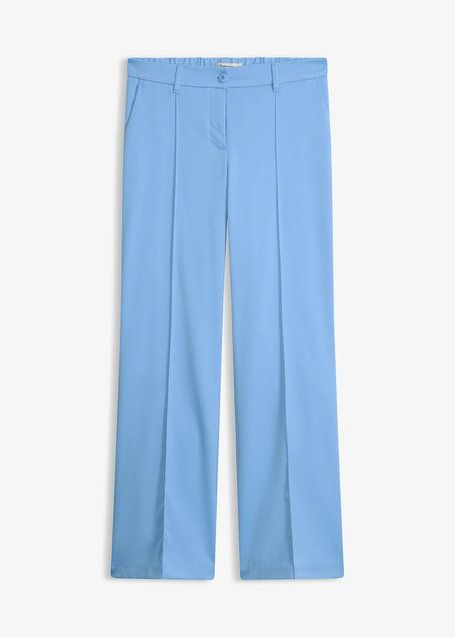 Pantalon de tailleur, jambe évasée • bleu moyen • Boutique bonprix