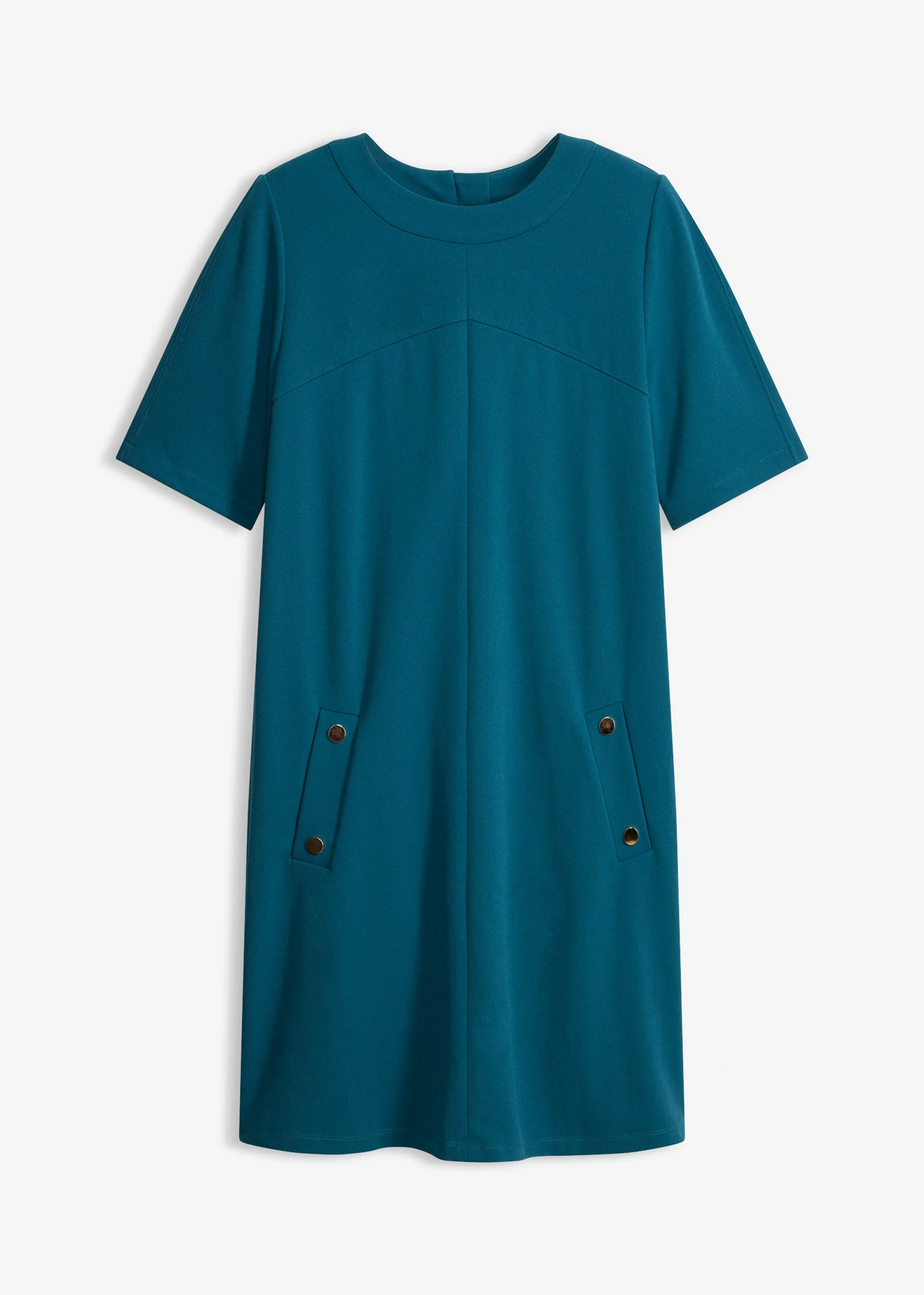 Rochie etui cu elastan • albastru-petrol • magazin bonprix