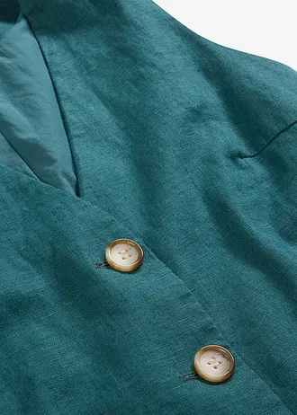 Lněná vesta z čistého lnu • zelený pepř • bonprix obchod