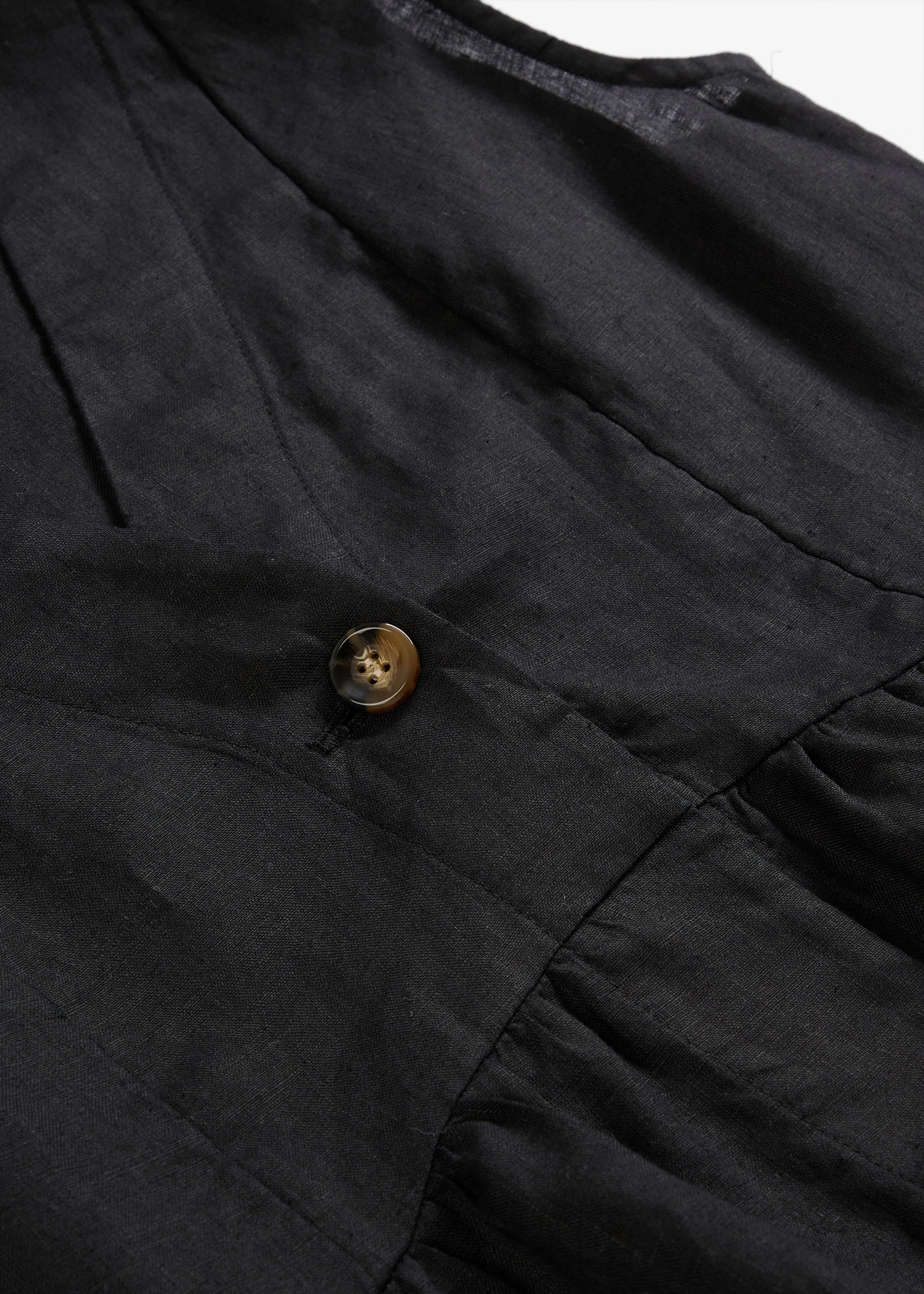 Vestă din in 100% • negru • magazin bonprix