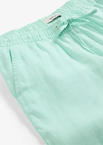Broek van puur linnen • lichtmint • bonprix online shop