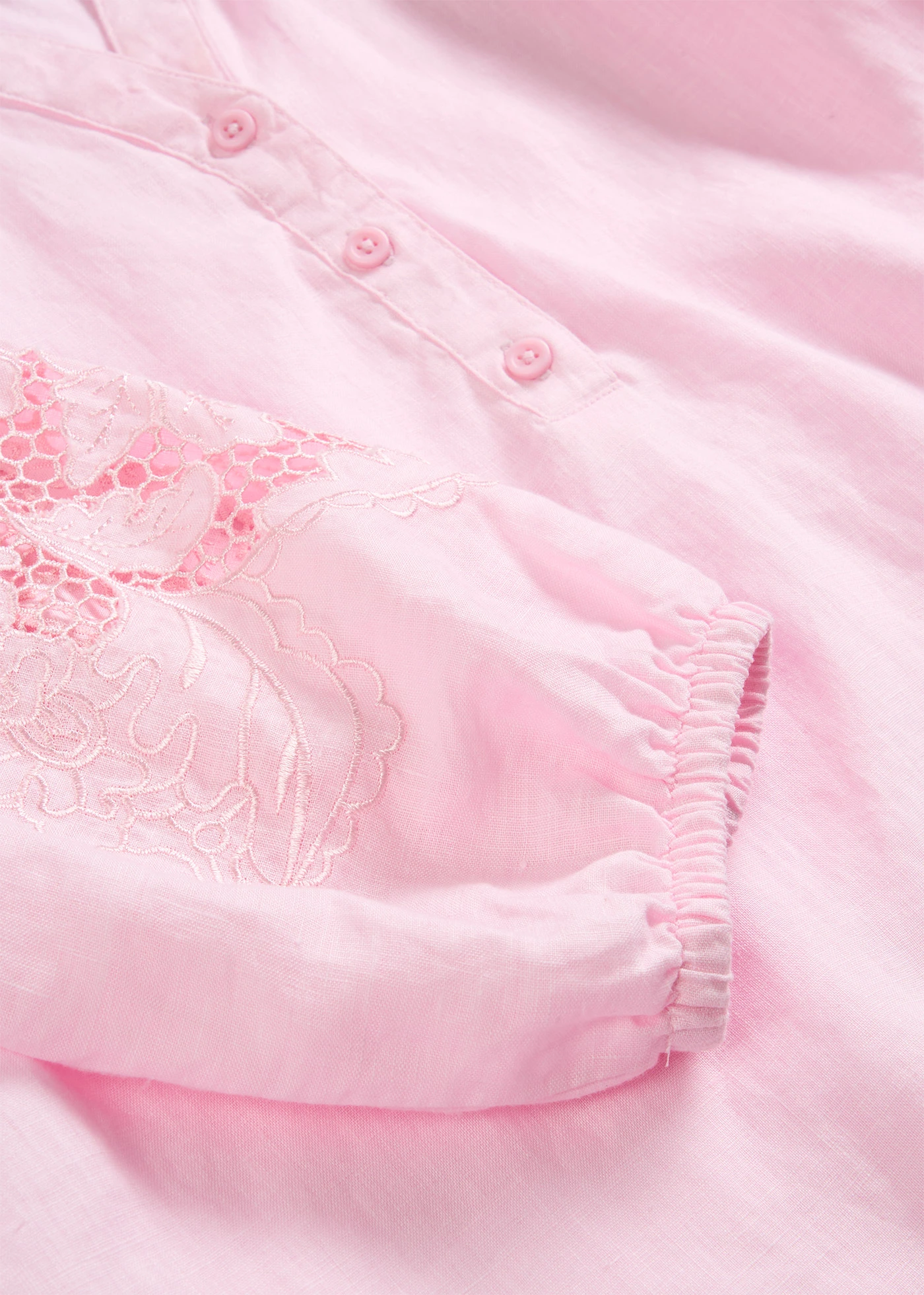 Tunika z czystego lnu • jasnoróżowy kryształowy • sklep bonprix