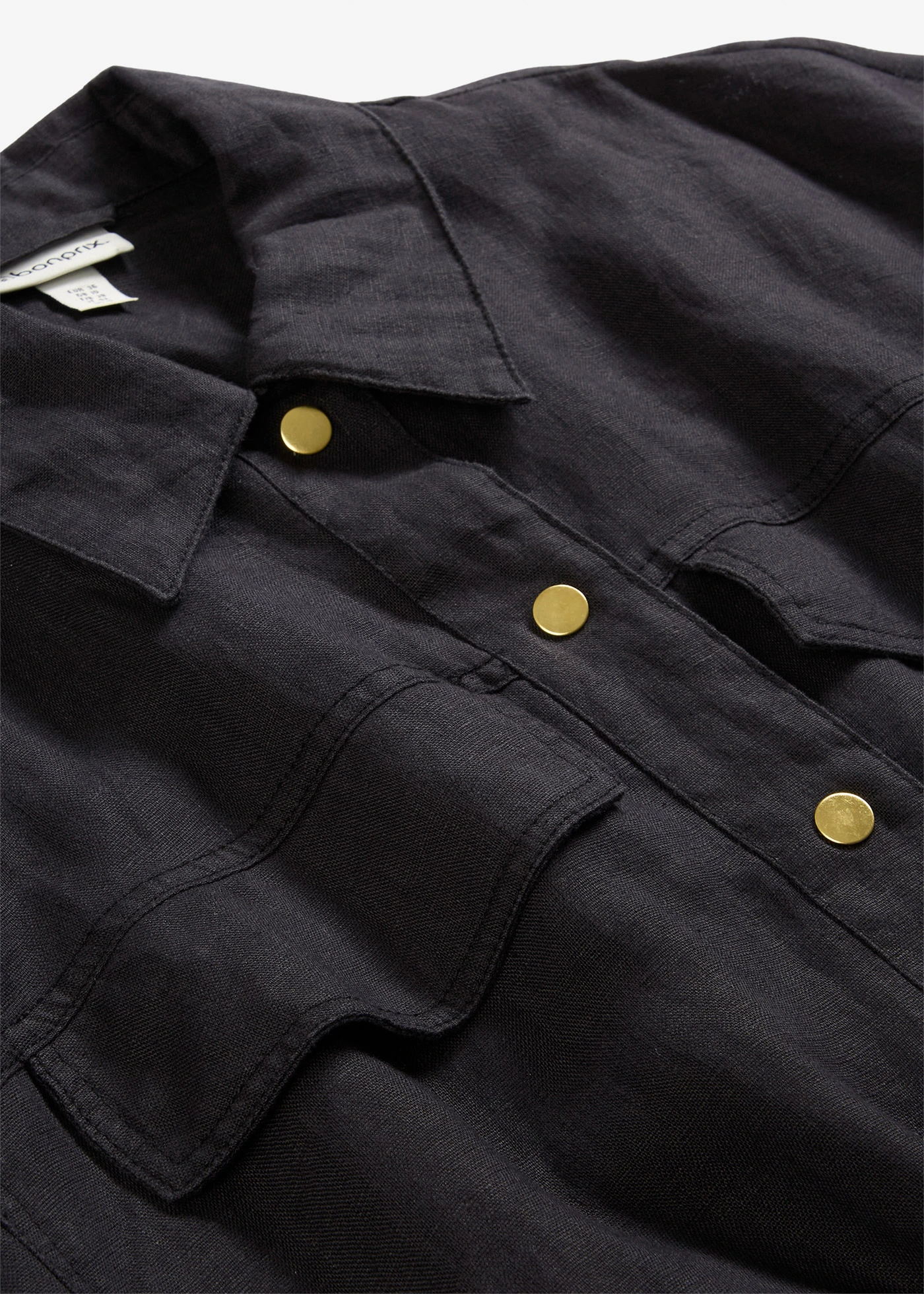 Blouson 100% lin • noir • Boutique bonprix