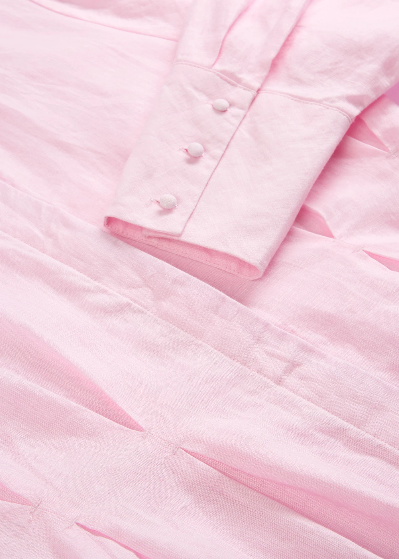 Robe-chemise 100% lin • rose cristal • Boutique bonprix