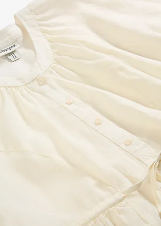 Maxi jurk van puur linnen • crèmewit • bonprix online shop