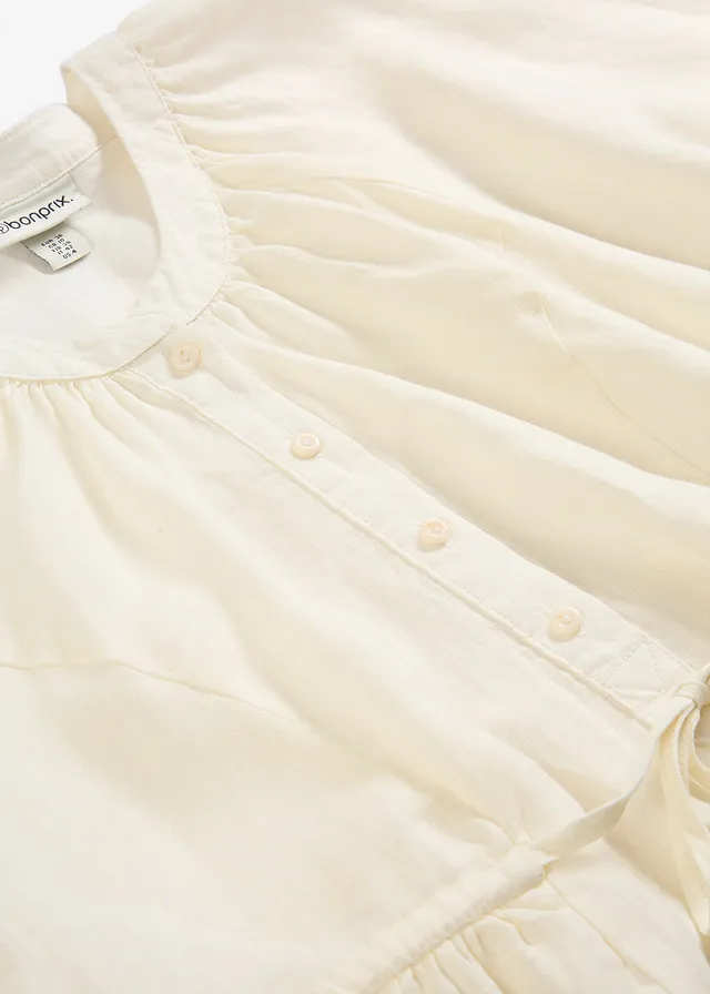 Robe longue 100% lin • crème • product-page.page-title-suffix