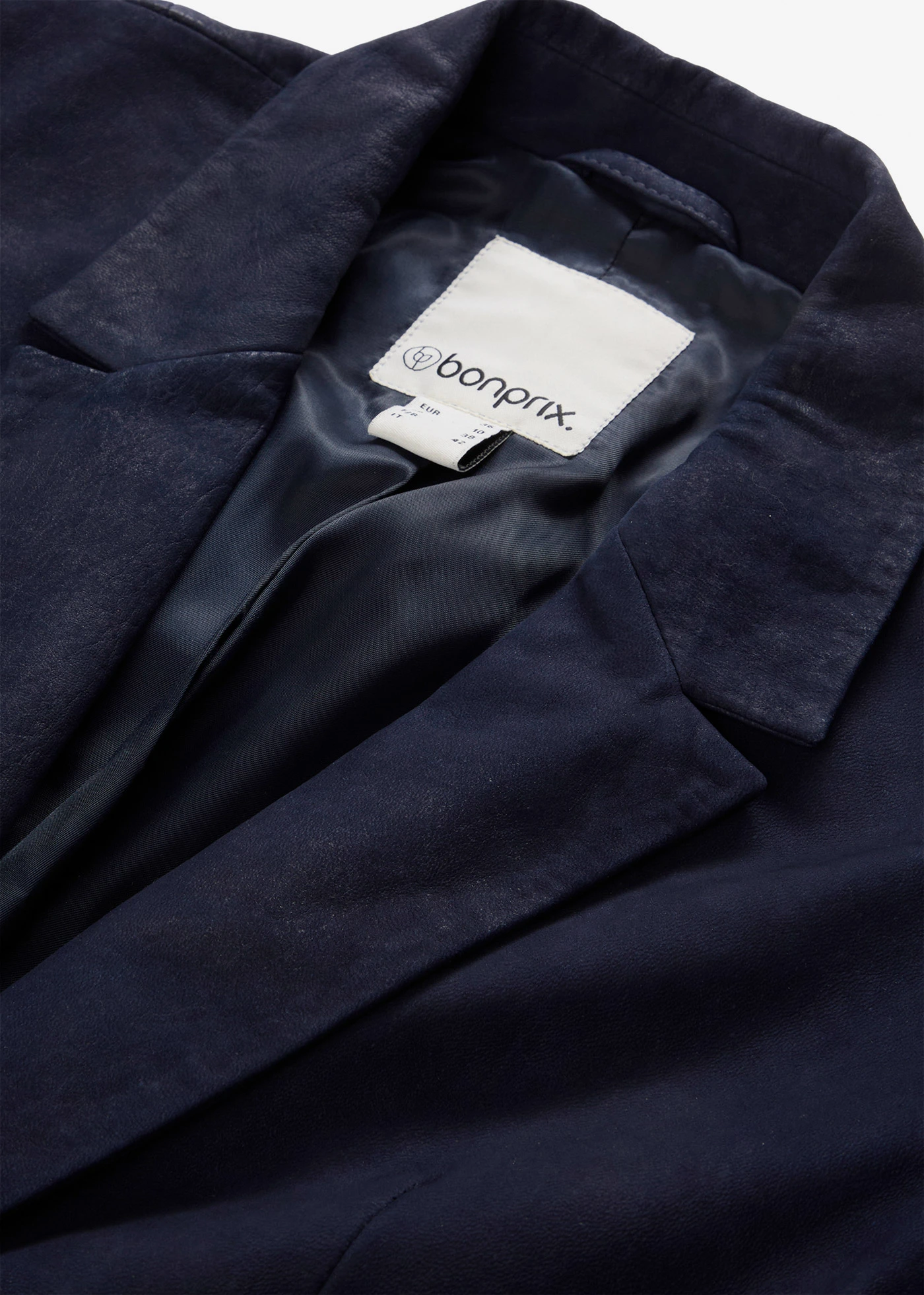 Blejzr z velurové kůže • tmavě modrá • bonprix obchod