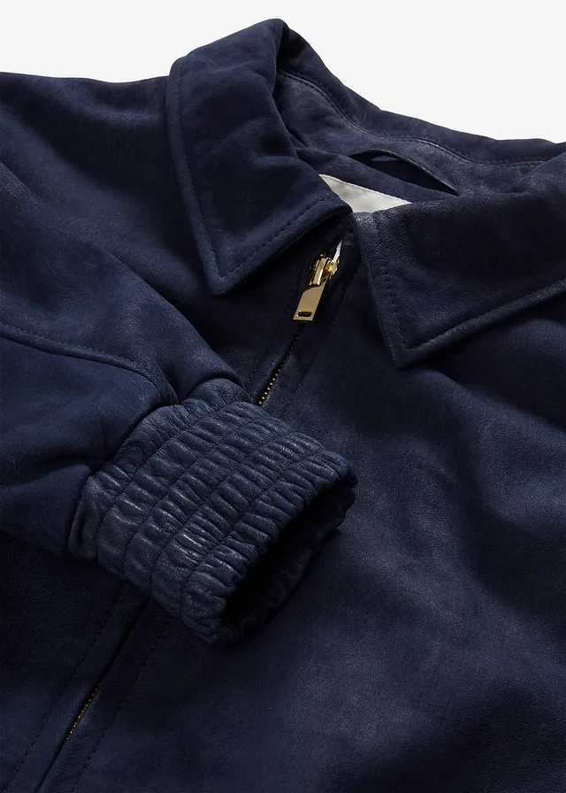 Bomber van suède • donkerblauw • product-page.page-title-suffix