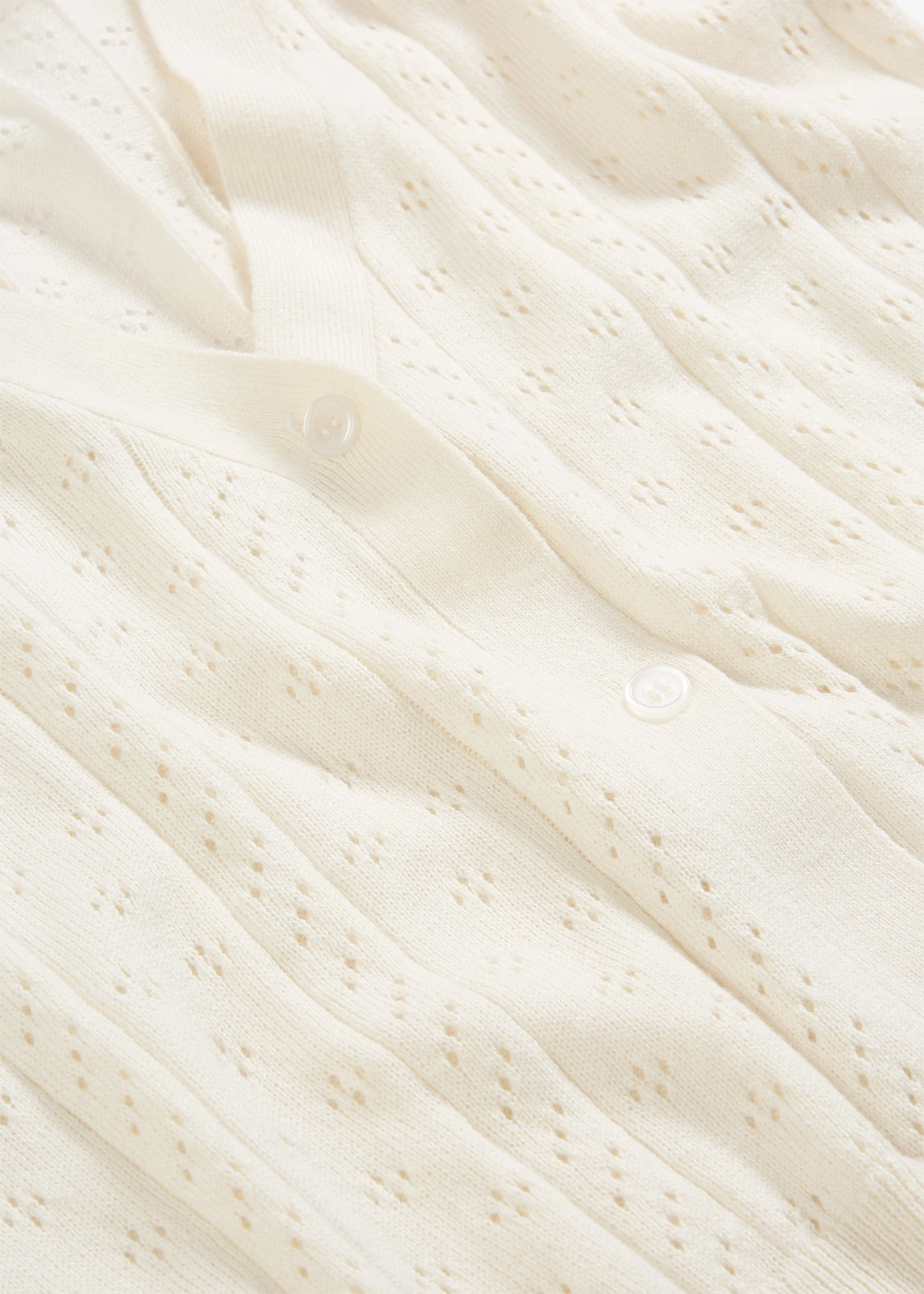 Ajour vest met zijde • wit • bonprix online shop