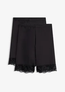 Krátké legíny proti tření, s chladivým materiálem (2 ks v balení), barva: černá + černá