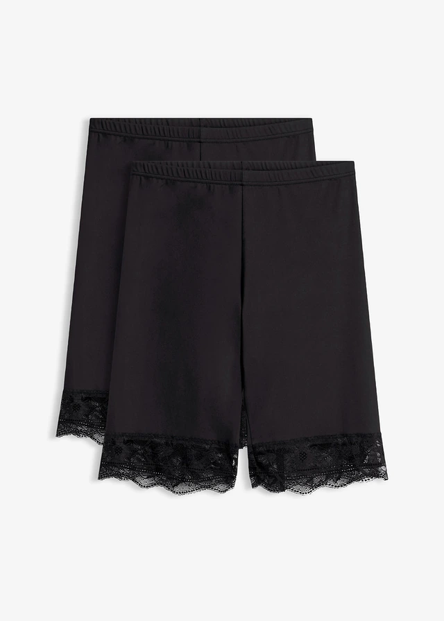Anti-schurende biker short met verkoelend materiaal (set van 2), Kleur: zwart+zwart