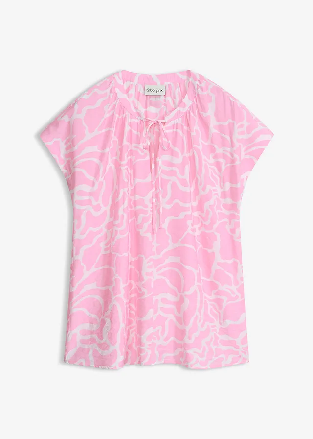 Gedessineerde tuniek blouse • roze/wit gedessineerd • bonprix online shop