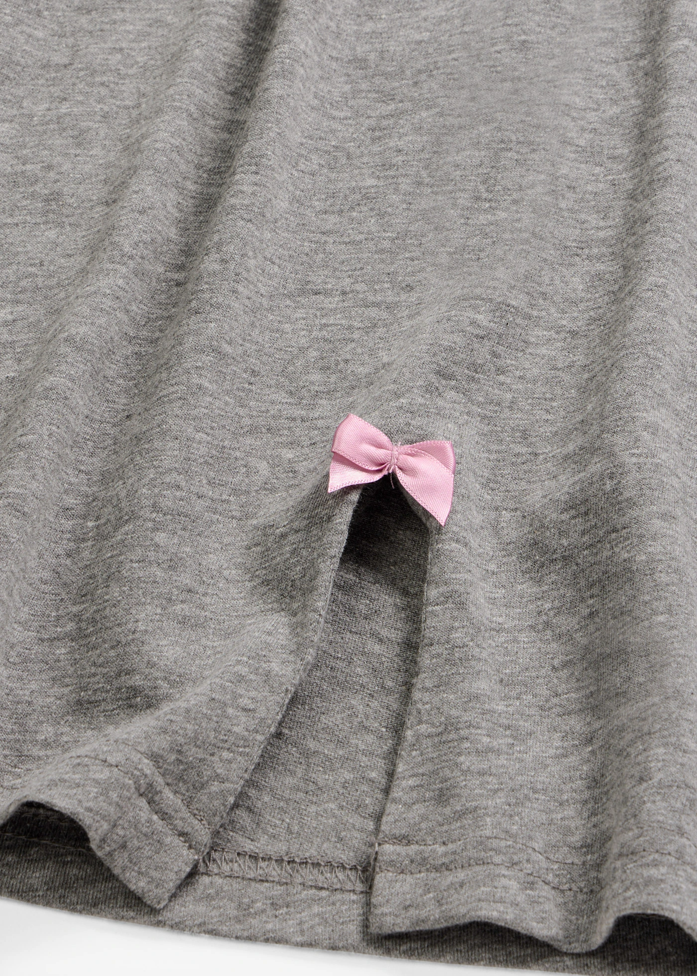 Cămașă de noapte scurtă din bumbac organic • gri melanj • magazin bonprix