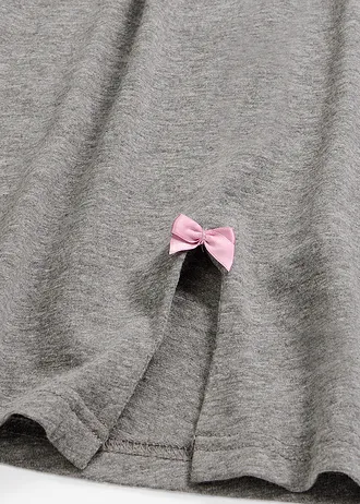 Cămașă de noapte scurtă din bumbac organic • gri melanj • magazin bonprix