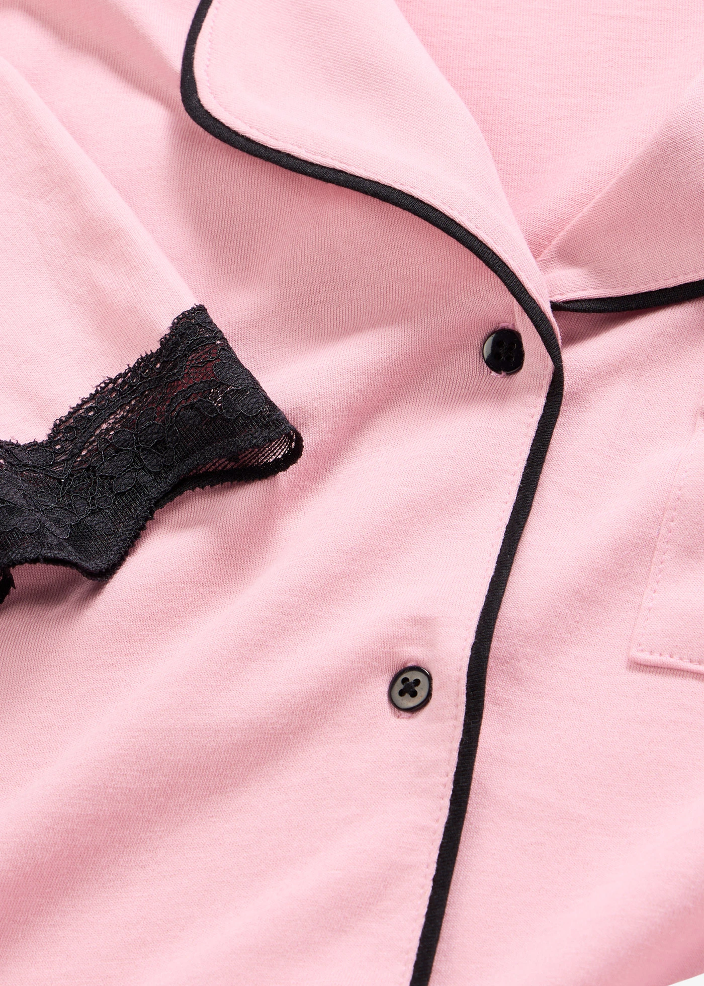 Pyjama van zachte viscose-mix met knoopsluiting • rookorchidee • bonprix online shop