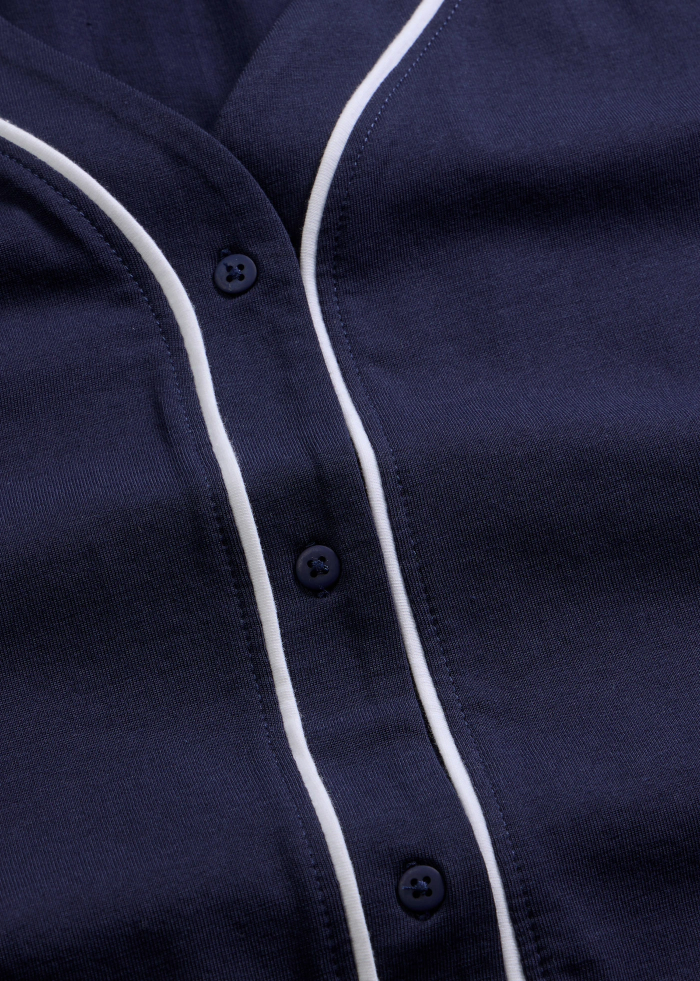 Kort nachthemd van puur katoen met knoopsluiting • maritiemblauw-wit • bonprix online shop