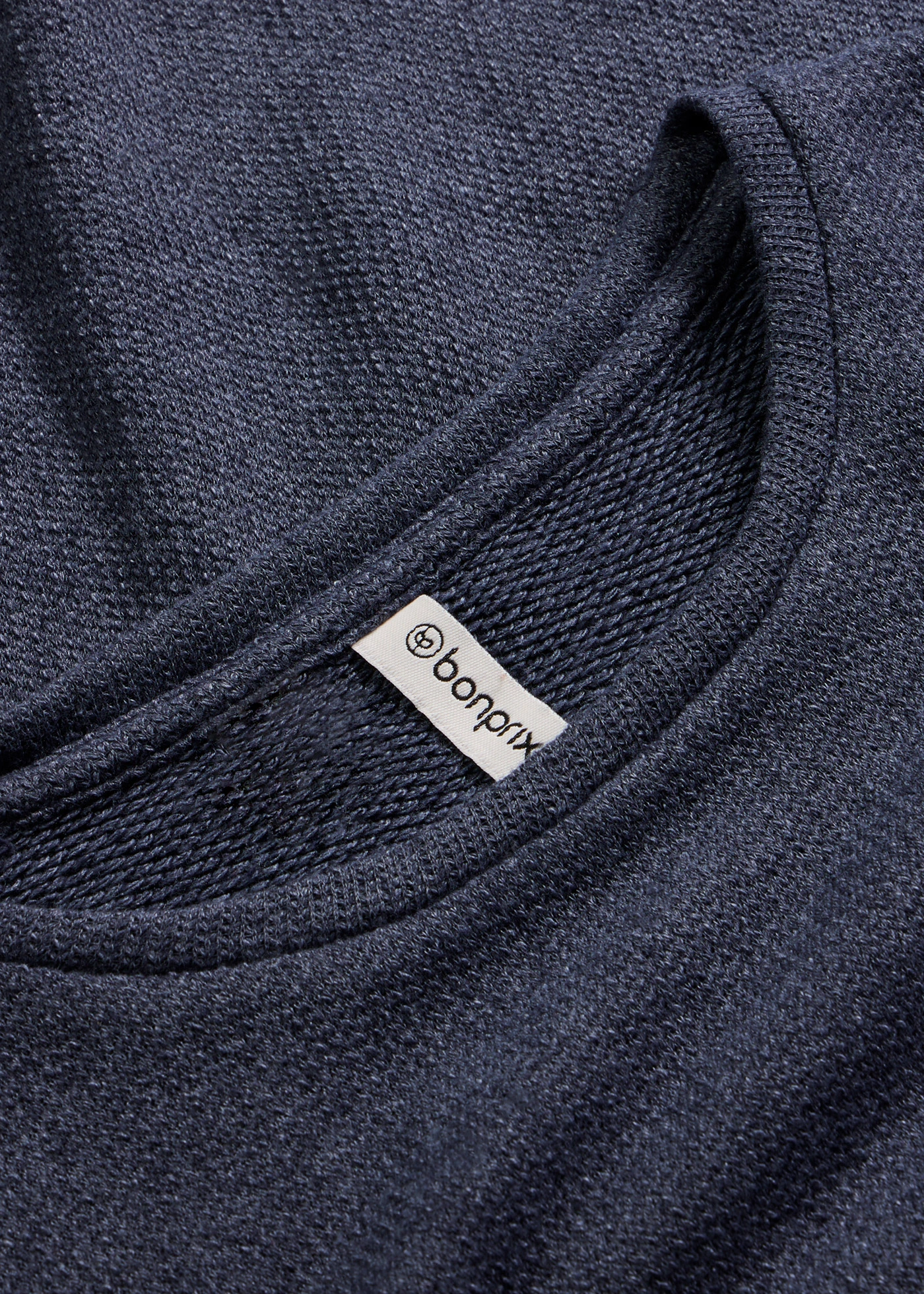 Huispak van zacht gestructureerd materiaal • donkerblauw gemêleerd • bonprix online shop