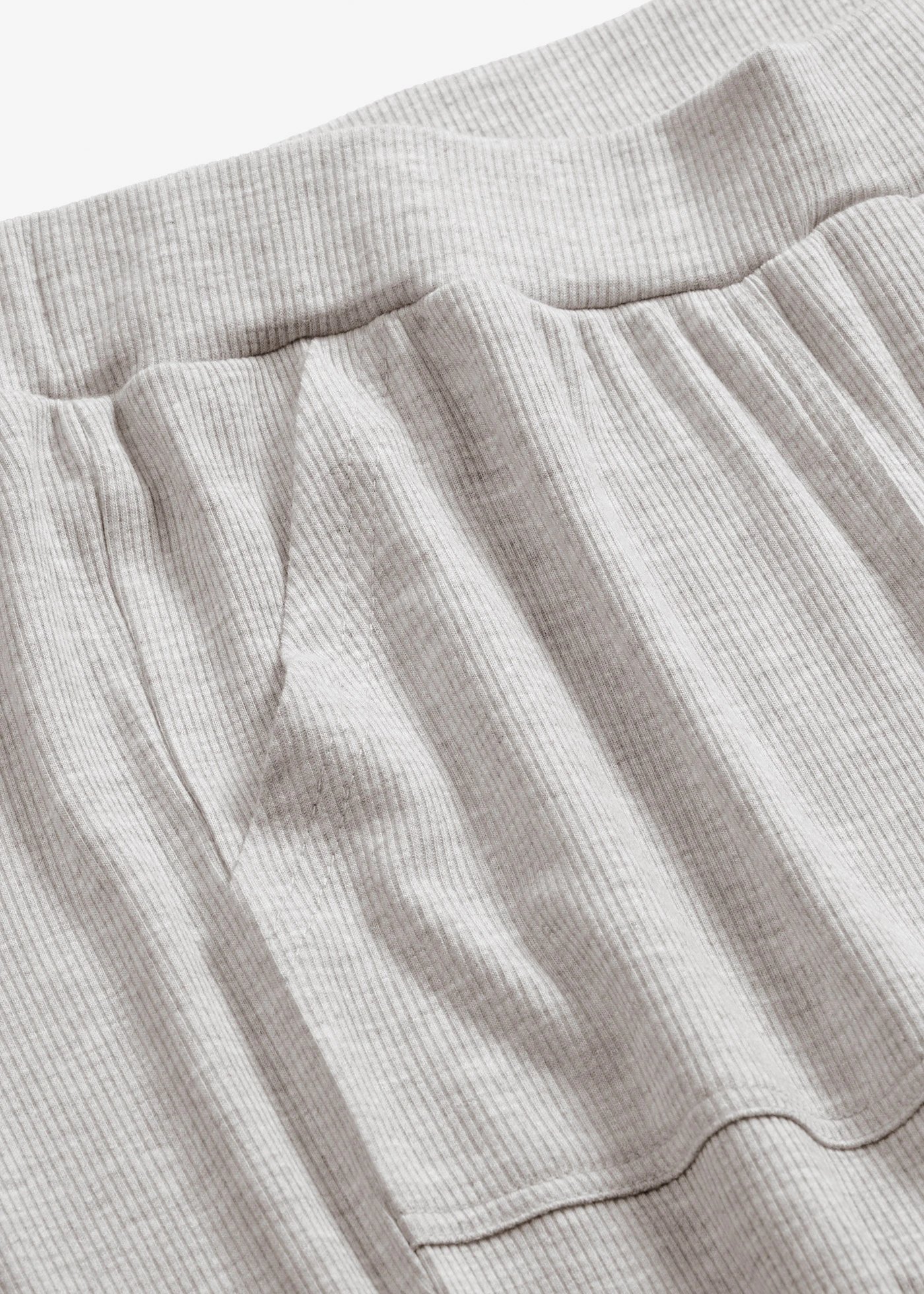 Pantaloni de casă din material subțire cu viscoză, ripsat • gri deschis melanj • magazin bonprix