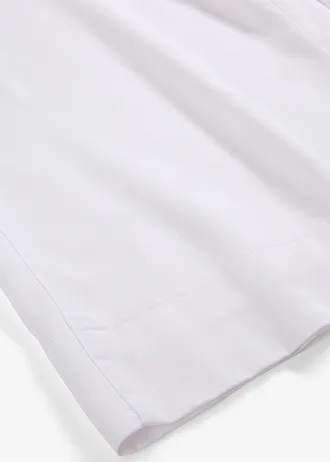 Kalhoty se sklady u pasu, ze splývavého lyocellu • bílá • bonprix obchod