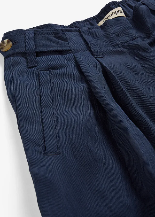 Twill broek met aanpasbare taillewijdte • donkerblauw • product-page.page-title-suffix