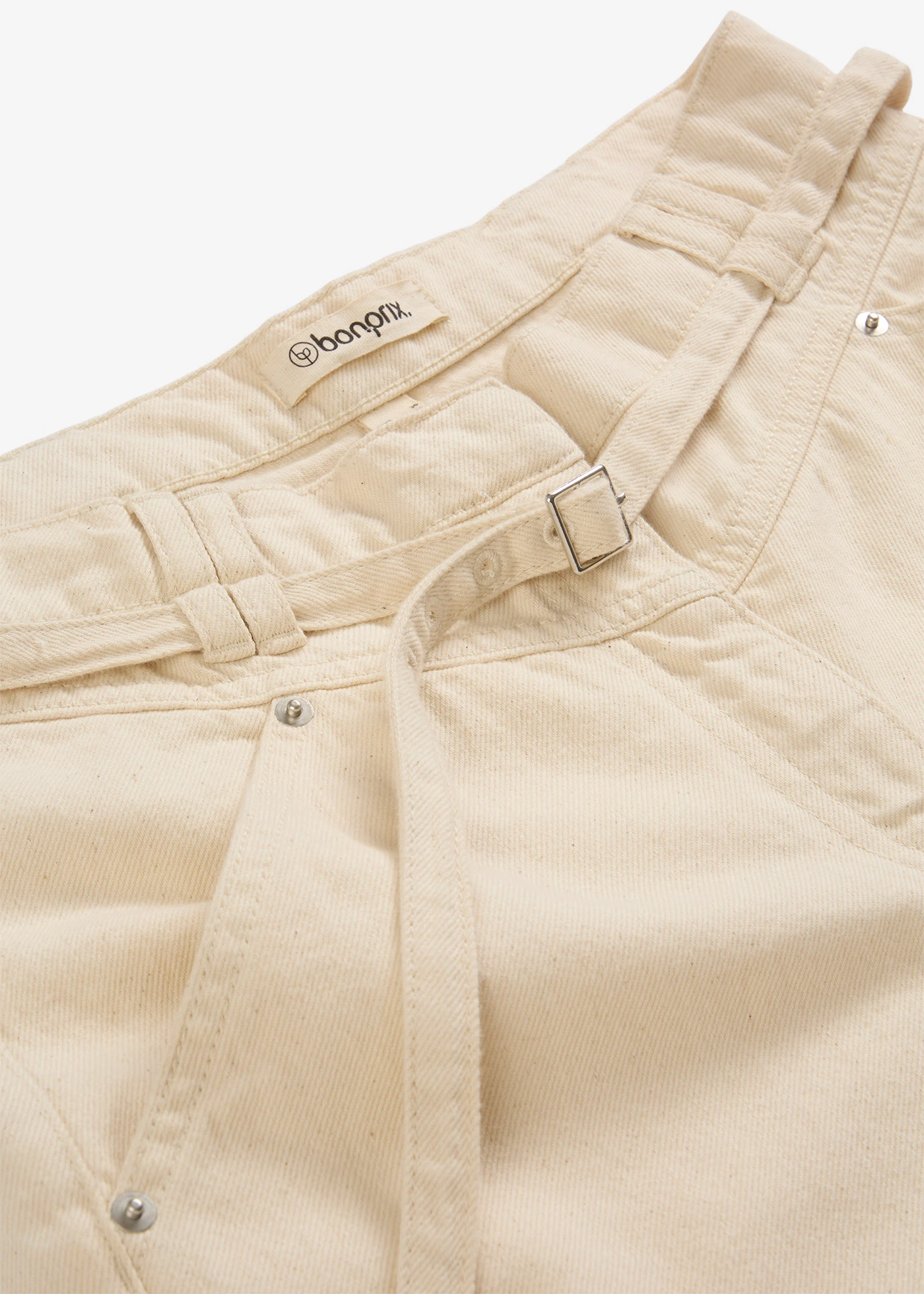 Pantaloni din twill 100% din bumbac • bej natur • magazin bonprix