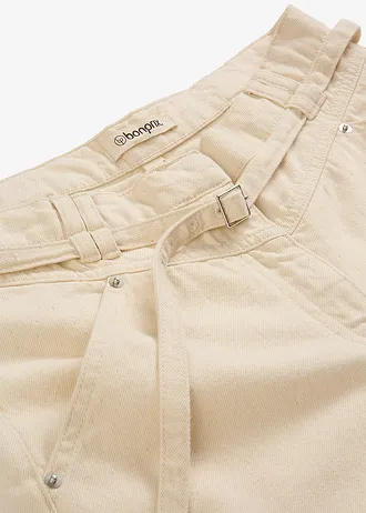 Twill nadrág tiszta pamutból • natúr • bonprix áruház