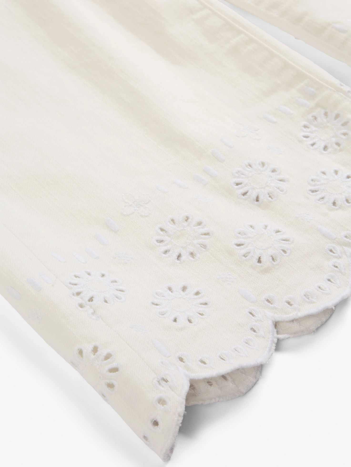 Kalhoty Culotte z elastické bavlněné směsi • bílá • bonprix obchod