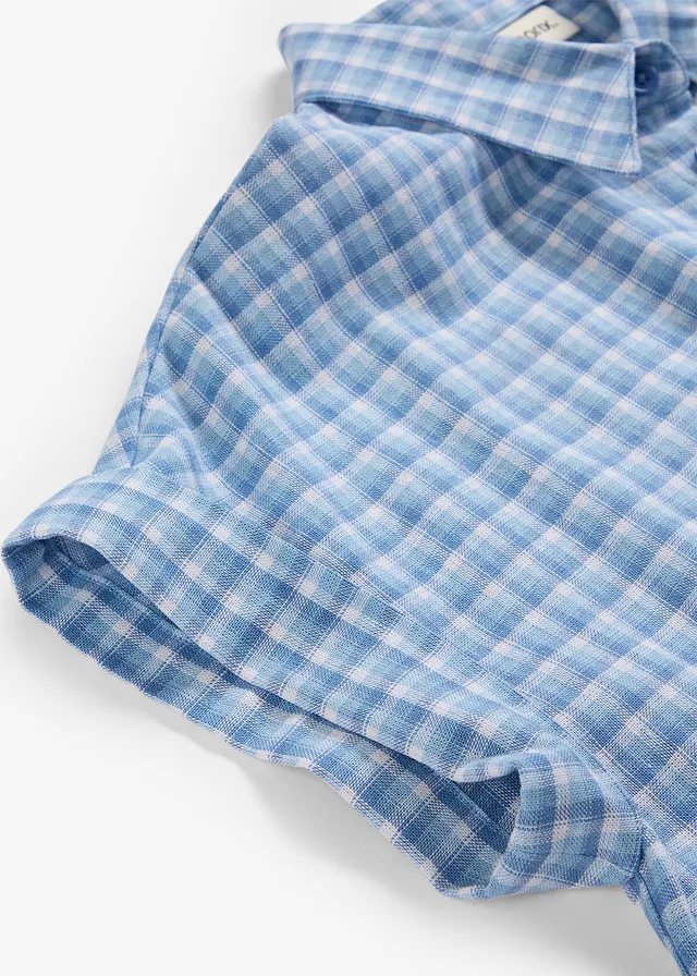 Overhemdjurk van een linnenmix • arctisch blauw-lichtblauw-wit • product-page.page-title-suffix