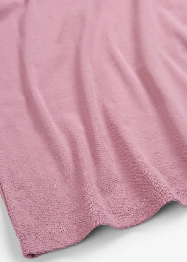 T-shirt côtelé 100% coton • mauve • product-page.page-title-suffix