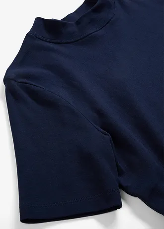 Bluză ripsată din bumbac 100% • bleumarin • magazin bonprix