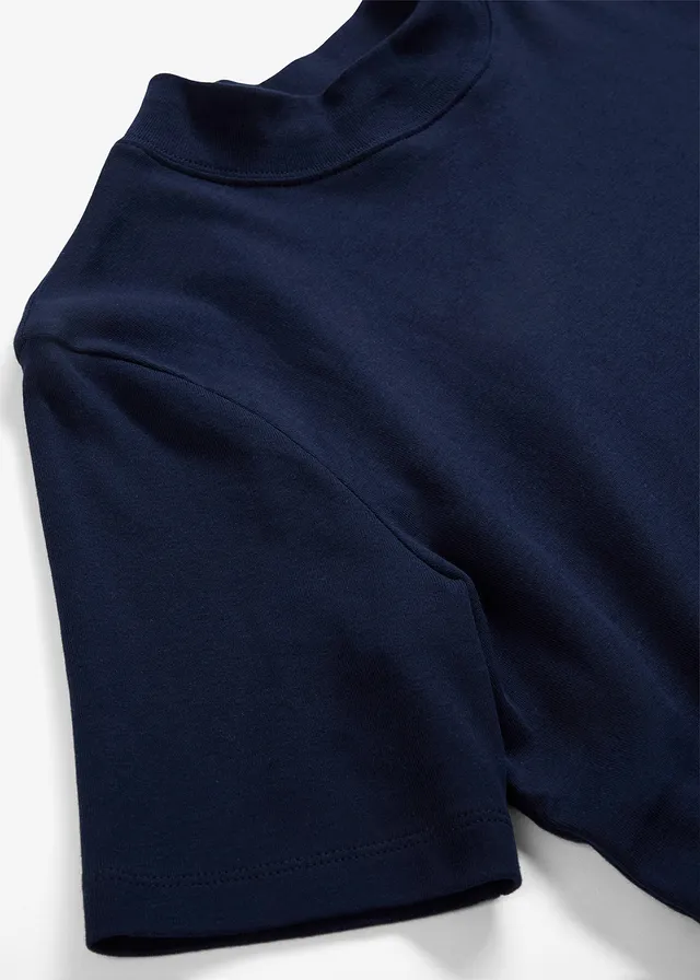 T-shirt côtelé 100% coton • bleu foncé • product-page.page-title-suffix