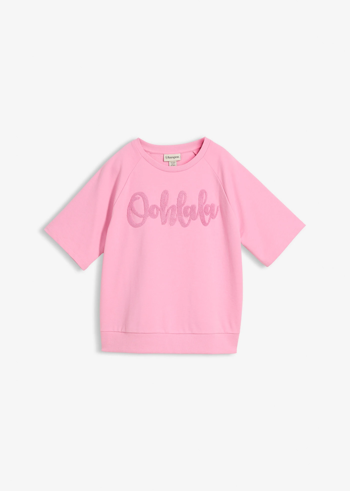 Bluza z mieszanki bawełny • różowy-dymna orchidea • sklep bonprix