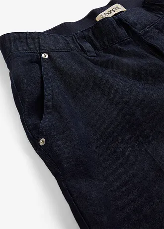 Jeansy wide leg, straight • ciemnoniebieski denim • sklep bonprix