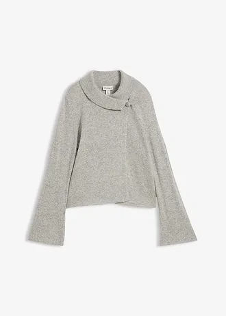 Gebreid vest, Kleur: lichtgrijs gemêleerd