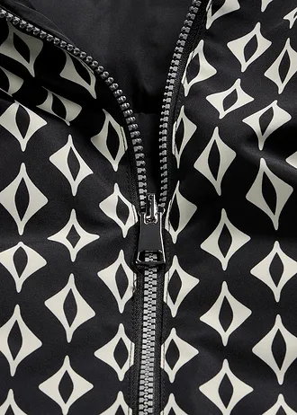 Veste réversible et légère à imprimé • noir-écru graphique • Boutique bonprix