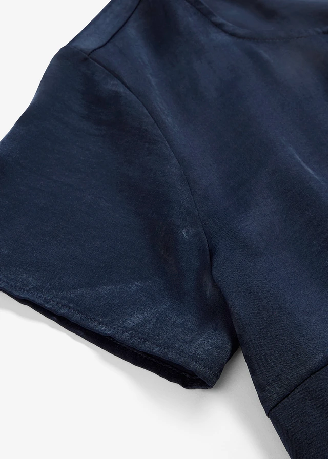 Tunică din satin fin • bleumarin • magazin bonprix